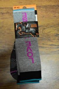 COMODO PODKOLANÓWKI JEŹDZIECKIE TECHNICZNE LOVE HORSE szary melanż