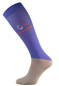 COMODO podkolanówki Jeździeckie Techniczne z SILIKONEM chabrowe 