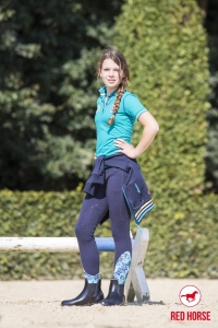 Red HORSE koszula polo damska VENICE tropical green