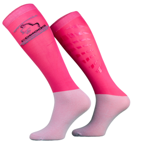 COMODO podkolanówki Jeździeckie Techniczne z SILIKONEM Malinowe