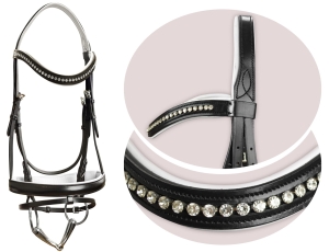 Tranzelka York Gloria czarne z białym podszyciem 