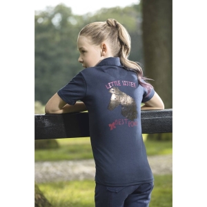 Koszulka HKM Little Sister Princess granatowa 98/104cm