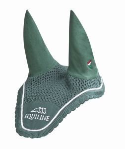 Nauszniki Equiline Outline - butelkowo zielone