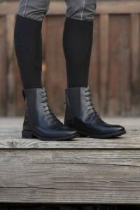 NORTON sztyblety skórzane LACETS OCIEPLANE CZARNE