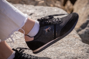 Penelope Sneakersy Saturne - Noir & Rose Gold