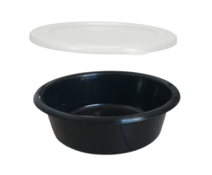 Vplast Pojemnik z pokrywą, na paszę, 6L czarny