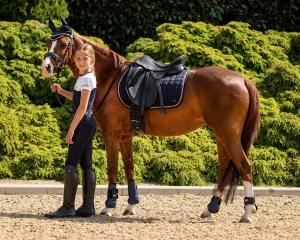 QHP Legginsy młodzieżowe Jady leg grip Navy