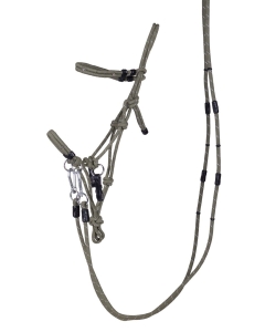 QHP Halter ogłowie sznurkowe multifunctional Olive