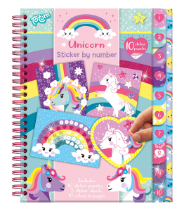 Waldhausen zestaw zadań i naklejek w zeszycie dla dzieci Unicorn