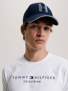Tommy Hilfiger Equestrian Czapka z daszkiem TORONTO H-LOGO DESERT SKY