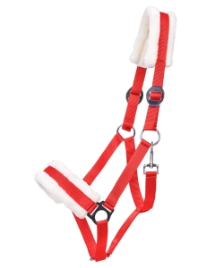 QHP Kantar z futrem Cali Bright red