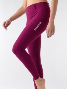 Equiline Legginsy Z Pełnym Lejem CALREF ICE WOOD VIOLET