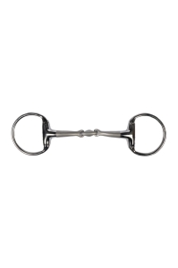 Wędzidło oliwkowe podwójnie łamane HKM Soft Touch 16 mm