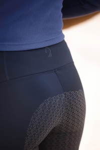 Legginsy z pełnym lejem HKM Lauria Garrelli Arezzo Deep Blue