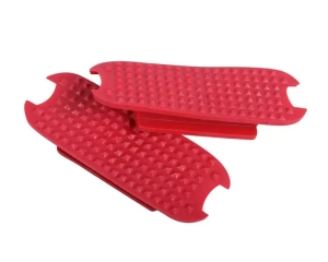 Wkładki do strzemion 12cm QHP Bright red