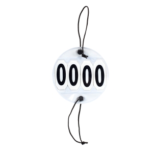 Plakietka z 4-cyfrowym numerem startowym Horze NUMEREK STARTOWY