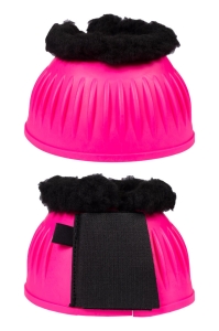 HKM Kalosze gumowe Atlanta Neon z futrem różowe