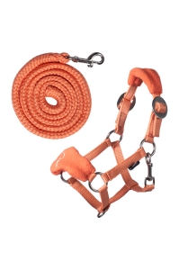 HKM Kantar z uwiązem Fleece HKM Hobby Horsing orange