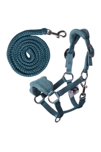 HKM Kantar z uwiązem Fleece HKM Hobby Horsing turkus 
