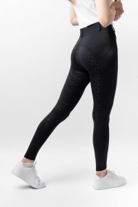 HORZE Damskie legginsy jeździeckie z pełnym lejem Dea Black