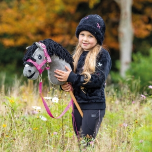 QHP Kantar z uwiązem dla Hobby Horse Isalyn Hobby horse Balloon pink 