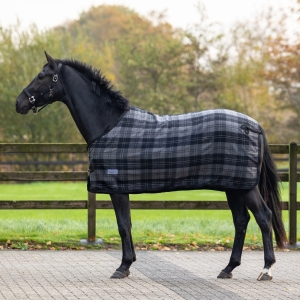 QHP Derka wełniana Check Black/Grey