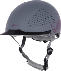 Covalliero Kask jeździecki Beauty 2.0, SZARY