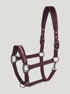 Tommy Hilfiger Equestrian Kantar z uwiązem Yale Shine DEEP BURGUNDY