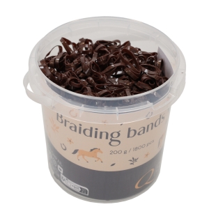 QHP Gumeczki do grzywy DUŻY BOX Brown  200g 