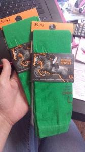 COMODO podkolanówki Jeździeckie Techniczne z SILIKONEM kaktusowe M(39-42) 