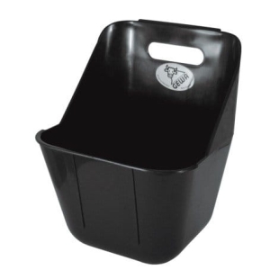 Żłób plastikowy kwadratowy czarny 11 l