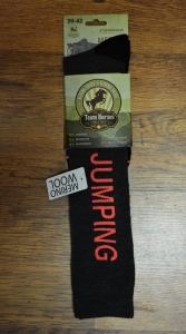 Podkolanówki zimowe z wełny MERYNOSOWEJ "COMODO" JUMPING orange